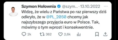 xmthris - Ktoś mi przypomni jakie było dziś stanowisko Hołowni nt. Euro bo zapomniałe...