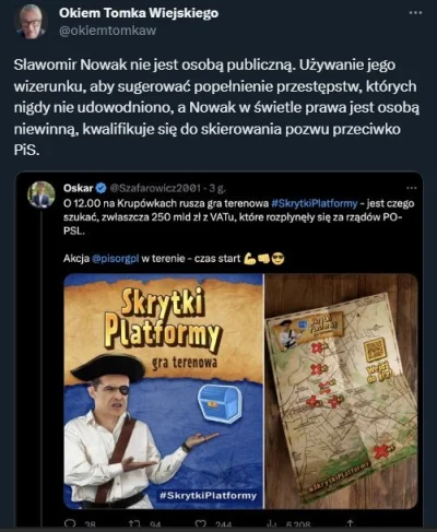 raul7788 - #polityka #bekazpisu #oskarek

https://twitter.com/okiemtomkaw/status/1680...