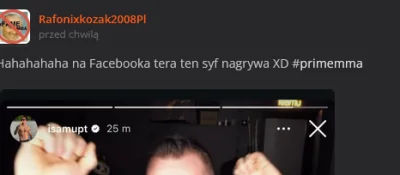 GiboIXD - haha ale beka k---o @Rafonixkozak2008Pl
zarabia wiecej w miesiac niz twoj s...