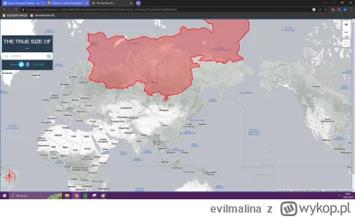 evilmalina - #ukraina #rosja ehh patrzcie, oto rozmiary chin na tle rosji, troche mni...