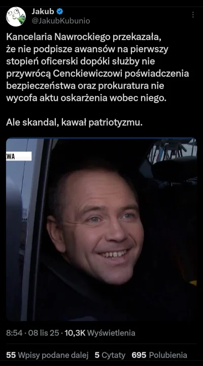 ProstyKrzywy - Świetny ruch, genialny strateg. 

Prokuratora ma wycofać zarzuty wobec...