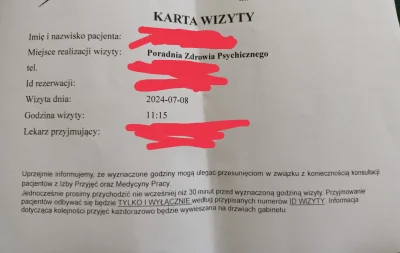 przegro_pisarz - Zapisałem się do psychiatry. Denerwowałem się, ale przy zapisach bar...