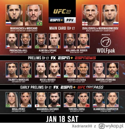 Xadrianx00 - #ufc Panie i Panowie zapinamy pasy . Karta perełka