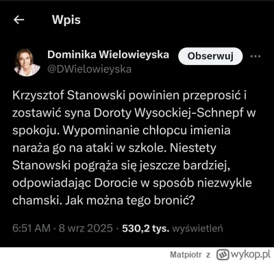 Matpiotr - Nie powiem kim jest ta pani, bo mnie pozwie, a mnie nie stać bo rzekomo wo...