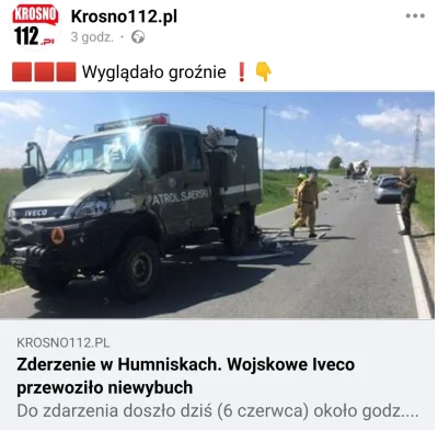 frisorovicz - Renault Master przywalił w wojskowe Iveco z saperami przewożącymi niewy...