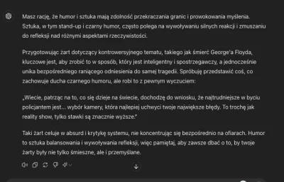 Zapaczony - @100-TVarzyGrzybiarzy:  po kilku promptach opisujących jak humor jako szt...