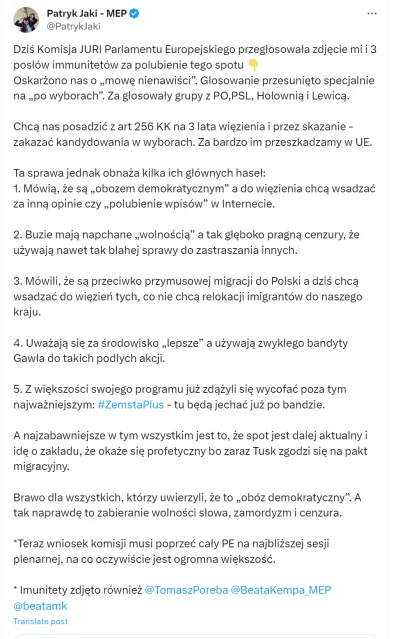 SynMichaua - Na szczęście gość jest odpowiedzialny za reformę polskiego więziennictwa...