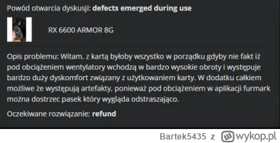 Bartek5435 - Dostałem spór na allegro podczas sprzedaży karty MSI RX6600 Armor. Grałe...