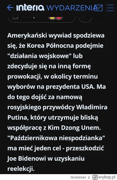 Grooveer - Putin stawia na Trumpa. Planuje jakąś prowokację przed wyborami przeciwko ...