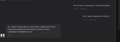 star-blade - @brygadzistausmiechnietejpolski: scamer j----y.. ja go kvrwa załatwie XD