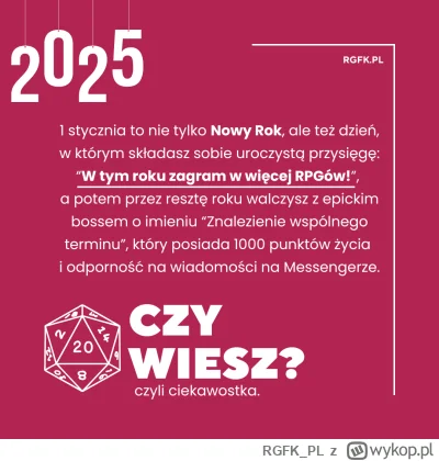RGFK_PL - 1 stycznia to jedyny dzień w roku, w którym każdy z nas postanawia, że w ty...