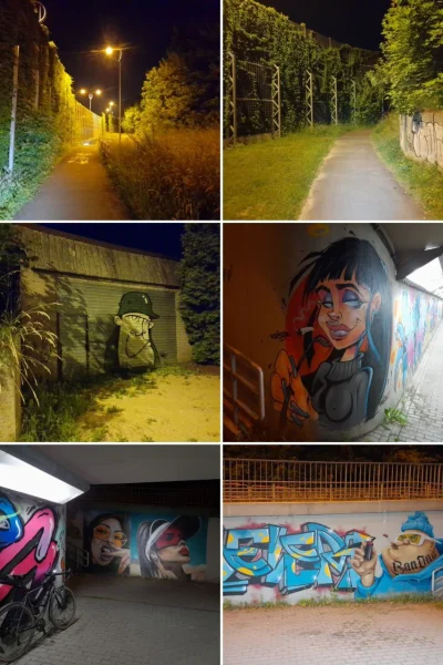 F.....n - Albo odwiedzić kolejny streetartowy tunel. I nikt się o 2 rano w kadr nie w...