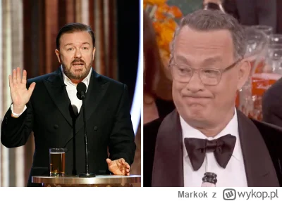 Markok - A czy on czasem nie był oburzony przemowami Gervais'a na Oscarach o obłudzie...