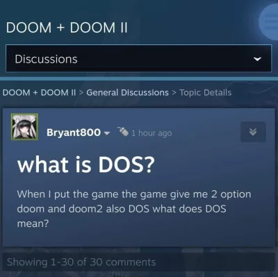 z0mb1e - Oczywiste, że DOS == Doom's Original System

#komputery #gry #doom