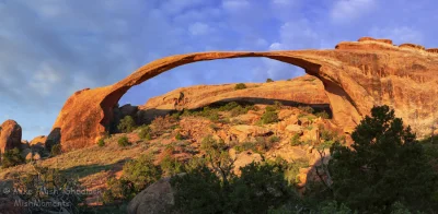 Loskamilos1 - Landscape Arch to aktualnie piąty najdłuższy naturalny łuk skalny na św...