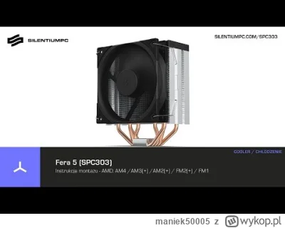 maniek50005 - @elognoje: Nie używaj kwadratowej podstawki dostarczonej wraz z chłodze...