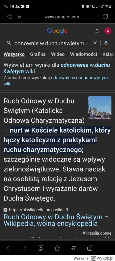 Wasky - @Not_Broken: w katolickich też są takie pajacowania, bylem, widziałem. Odnowi...