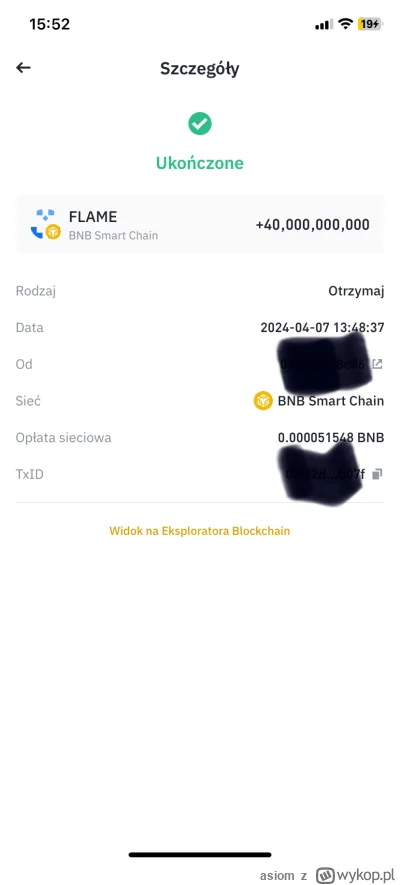 asiom - Mam coś takiego w Historii portfela na Binance ktoś się co to i jak odebrać? ...