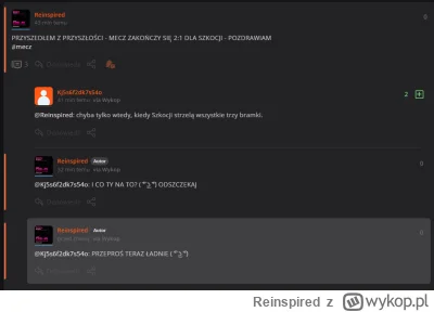 Reinspired - CZEKAM NA PRZEPROSINY @Kj5s6f2dk7s54o
#mecz