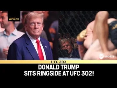 skrajnie-umiarkowany - Tymczasem Trump podczas wczorajszej gali UFC302: