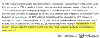 tombeczka - >Alfred Kinsey

@sadzik37: Przez te 75 lat niewiele, jak widać się zmieni...