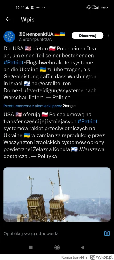 Konigstiger44 - #ukraina chyba kogoś pogięło xD tej wersji patriota co ma Polska nie ...
