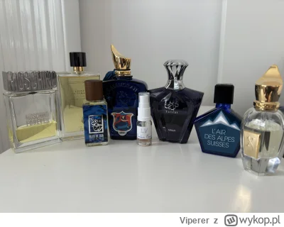 Viperer - #perfumy 
Flakony:

1. Afnan Turathi Blue ~40/90 - 65 zł
2. Dua Bleu De Dua...