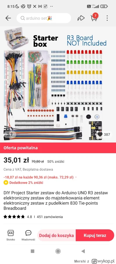 Mershi - Czesc opłaca się taki zestaw do zabawy? #majsterkowanie #elektronika