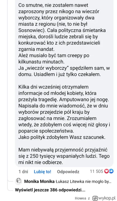 Howea - Cieszę się, że Hołownia będzie w sejmie, będzie na pewno pozytywniej niż za c...