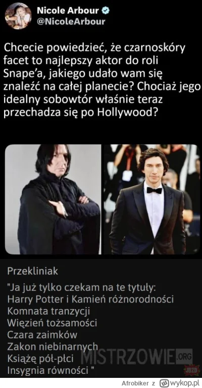 Afrobiker - #heheszki #film #harrypotter

w mojej ocenie wygrywa:

Książę pół-płci ( ...