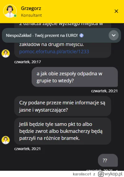 karolisco1 - @zalatwiacz: napisałem na czat i oni sami nie wiedzą xd