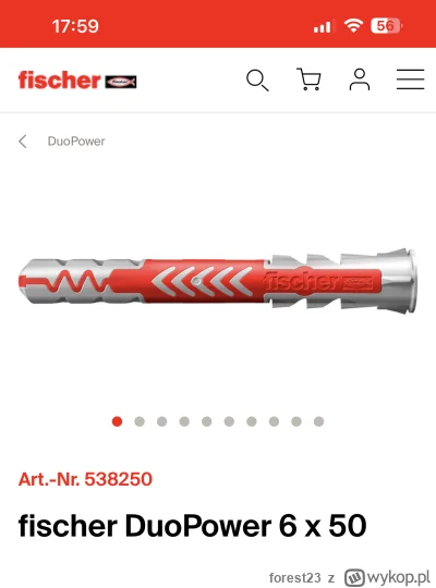 forest23 - @GoodLikE: tak jak kolega wyżej pisze Fischer duopower. Na taki wieszak to...