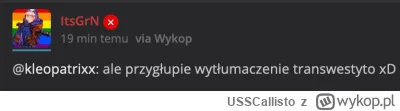 USSCallisto - Na ustach lewicowe wartości, w avatarze tęcza, ale kiedy trzeba kogoś o...