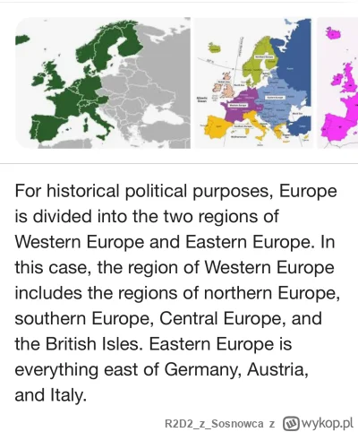R2D2zSosnowca - @Caracas Polska wg filozofii zachodu jest w Europie Wschodniej i żadn...