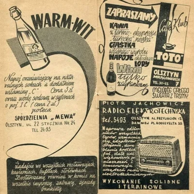 resuf - Reklamy zamieszczone w przewodniku po #olsztyn z 1957r.

Jako ciekawostka wid...