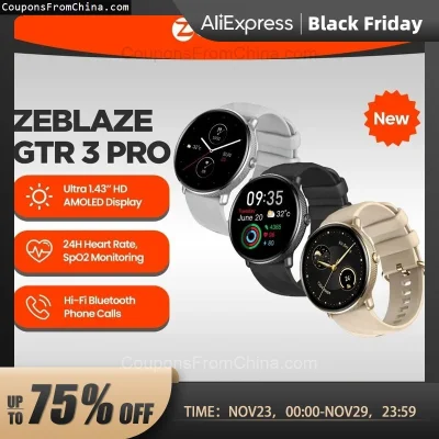 n____S - ❗ Zeblaze GTR 3 Pro Smart Watch
〽️ Cena: 18.41 USD (dotąd najniższa w histor...