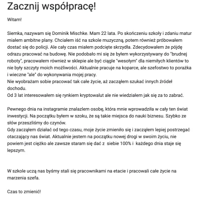 yozubol - Dominik jest jednym z moich ulubionych mlm'owców, bacznie obserwuje rozwój ...