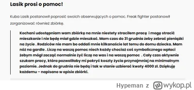 Hypeman - przypominam, że Lasik to pała życiowa i bankrut indygo, a nie żaden następc...