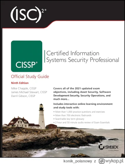 konik_polanowy - 287 + 1 = 288

Tytuł: (ISC)2 CISSP Certified Information Systems Sec...