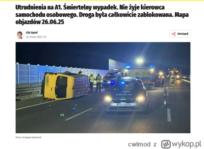cwlmod - Typowy przykład głupoty statystyk policyjnej dot. wypadków - wypadek na auto...
