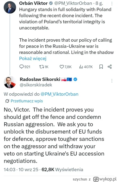 szychun - #polityka lubię jak Pan Premier Radosław Sikorski wyjaśnia sługusów putlera...