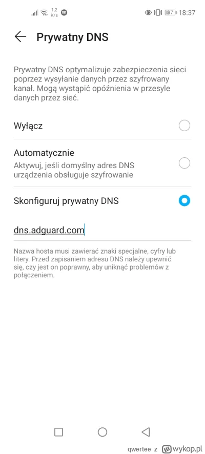 qwertee - @Noicozezebowniemam: DNS adguard. Blokuje też reklamy w aplikacjach. Raz na...