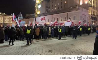 saakaszi - Tłumy na proteście pod pałacem prezydenckim XD
#neuropa #bekazprawakow #b...