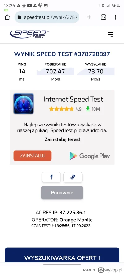 Pietr - Fajne te testy 5G w 3.5GHz w Lublinie. S23 Ultra, Orange Flex
https://www.spe...