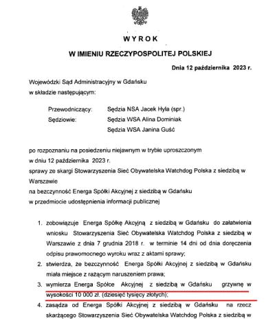 WatchdogPolska - Nagrody i premie w 2017 i 2018 r. w Energa SA - za nami już trzy wyr...