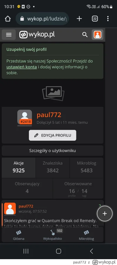 paul772 - Na Chromie strona mi się rozjeżdża @wykop
@wykop