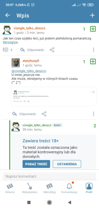 Ptysiu323 - @ciongletylko_deszcz Kurdeł, halo @staryhuop0 on jest 2 w 1 (╯°□°）╯︵ ┻━┻