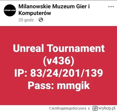 CienRogategoSzczura - @kenykeczuoki: Milanowskie Muzeum Gier i Komputerów też hostuje...