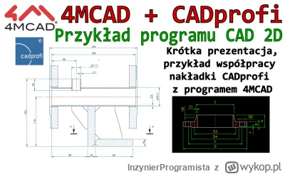 InzynierProgramista - 4MCAD + CADprofi - kolejny przykład CAD 2D z zastosowaniem nakł...