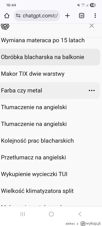 aleksc - Jestem uzależniony od chatgpt, pytam się go o wszystko kilkanaście razy dzie...